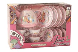 Zestaw do herbaty, z tacą, 14 części; 24,5x16,5x9,