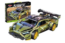 KLOCKI model auta 1:18, 476 el. zielony