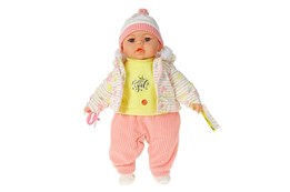 LALKA BOBAS 45cm z polskim dź, jasno różowa, żólta