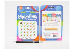 KSIĄŻ. Łamigłówki z ołówkiem, z naklejkami 7+