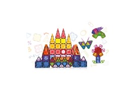 *KLOCKI MAGNETYCZNE 112 el., edu., 3D,      kart.