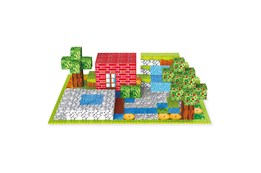 *KLOCKI MAGNETYCZNE 100 el., bloki,       kart.