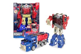 AUTO/ROBOT transformers czerwono niebieski kart.
