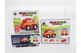 KLOCKI MAŁYCH GENIUSZY - Pomar. autko, 6 el.