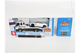 *BBURAGO metal 1:43 STREET FIRE FLATBED TOW TRUCK