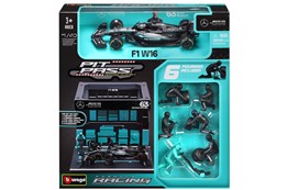 BBURAGO metal 1:43 FORMULA PIT PASS AMG Russell