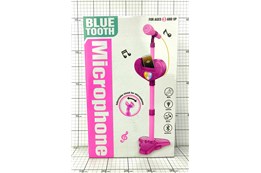 MIKROFON STOJĄCY NA BATERIE bluetooth różowy