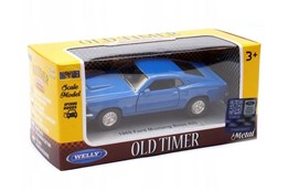 WELLY 1:34 OLD Ford Mustang Boss 429 1969 niebiesk