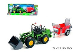 MASZYNA BUDOWLANA św. dź. zielona z turem kart.