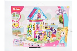 *KLOCKI SLUBAN 730 el., DZIEWCZYNKA, Domek z zjeż