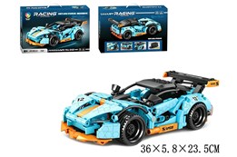 KLOCKI AUTO niebieskie 318 el.