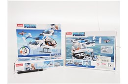 *KLOCKI SLUBAN 161 el., POLICJA, Helikopter