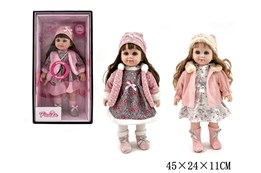 LALKA Z DŹWIĘKIEM J.POLSKI sukienka w kwaitki 3 wz