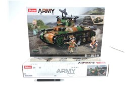 *KLOCKI SLUBAN wojsko CZOŁG 2w1, 563 el.