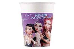Kubeczki papierowe KPOP Demon Hunters 200 ml 8szt