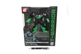 ROBOT 20 cm, zielony dinozaur, 27x22x10 cm,  kart.