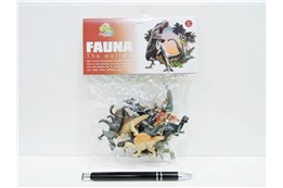 DINOZAURY, plast.  7-8cm, 12 szt.,    fol.