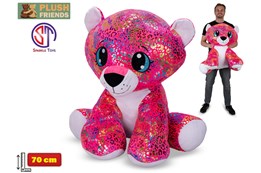 *PLUSZ LEOPARD, 70 cm, różowy,  Frends Star Sparkl