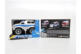BRAK---AUTO plast., policja, 20 cm, św.dź.   kart