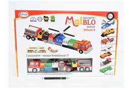 *MALBLO MAGETIC Deluxe 2, zest. pojazdów,    kart.
