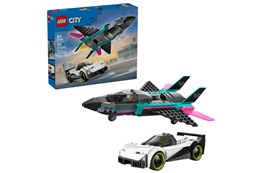 LEGO CITY 259 el. Odrzutowiec kontra samochód