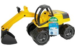 *LENA KOPARKA CZARNO-ŻÓLTA, 63 cm,        kart.