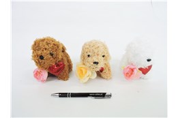 AST. BRELOK x 12 plusz. z sercem i kwiatem, 3 kol.