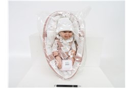 *Hiszpańska lalka bobas ARIAS 33 cm, nosidełko