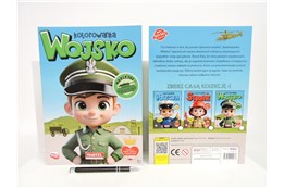 KSIĄŻ. Kolorowanka Wojsko z naklejkami