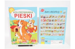 KSIĄŻ. Kolorowanka PIESKI