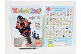 KSIĄŻ. Kolekcja koloruj Motocykle