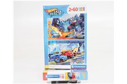 CLEM. PUZZLE 2X60 EL. HOTWHEELS