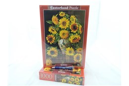 *CAS. PUZZLE 1000 el. Słoneczniki w wazonie