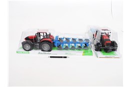 FARMA TRAKTOR plast. niebies. pług, klosz