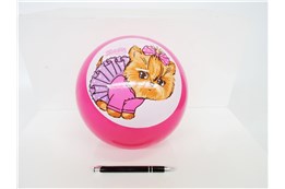 PIŁKA gumowa, SPORTOX KIDS, 23 cm, PIESEK