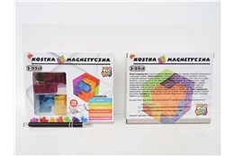 KOSTKA magnetyczna, plast.,  20cm       kart.
