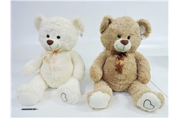 *AST. PLUSZ miś, 100 cm,  kokard., 2 kol