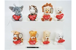 AST. PLUSZ zwierzęta, z sercem, 8 wz.