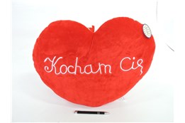 *PLUSZ serce, 48  cm,  "KOCHAM CIĘ"