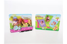 *AST. EVI LALKA z kucykiem, 12 cm,          kart.