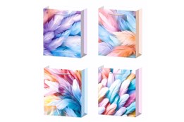 AST. TORBA x 12 PREZENT. 24x18x10 cm, pióra