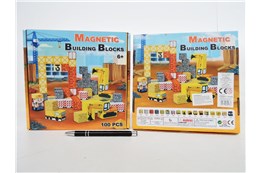 KLOCKI BUDOWLANE MAGNETYCZNE 100 el.
