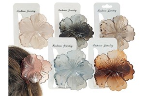 AST. SPINKA x 12 DO WŁOSÓW, kwiaty, 7,5 cm.,  fol.