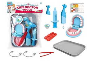 Zestaw dentysta 11 części; 34x25x4cm folia