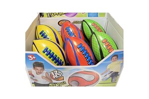 Piłka rugby x 12 z twardej pianki 40x25,5x26cm