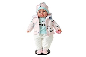 LALKA bobas 45cm z polskim głosem panda różowa