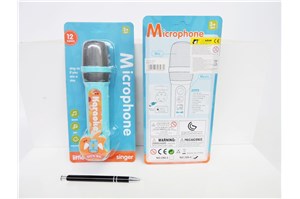 MIKROFON, 27x13x5,5 cm, bat.,        blist.