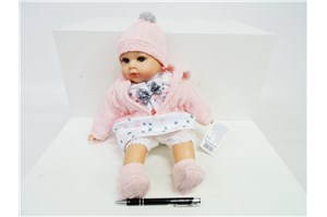 LALKA BOBAS dźw. 38 cm, w gwiazdki