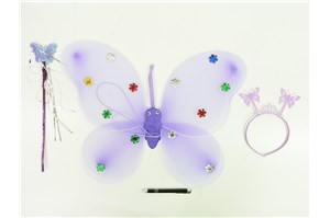 SKRZYDŁA MOTYLA, zest., fiolet., 48x36 cm,    fol.