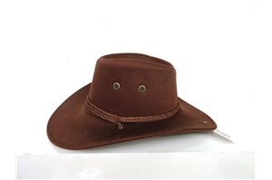 KAPELUSZ kowbojski, brąz., 40x35 cm